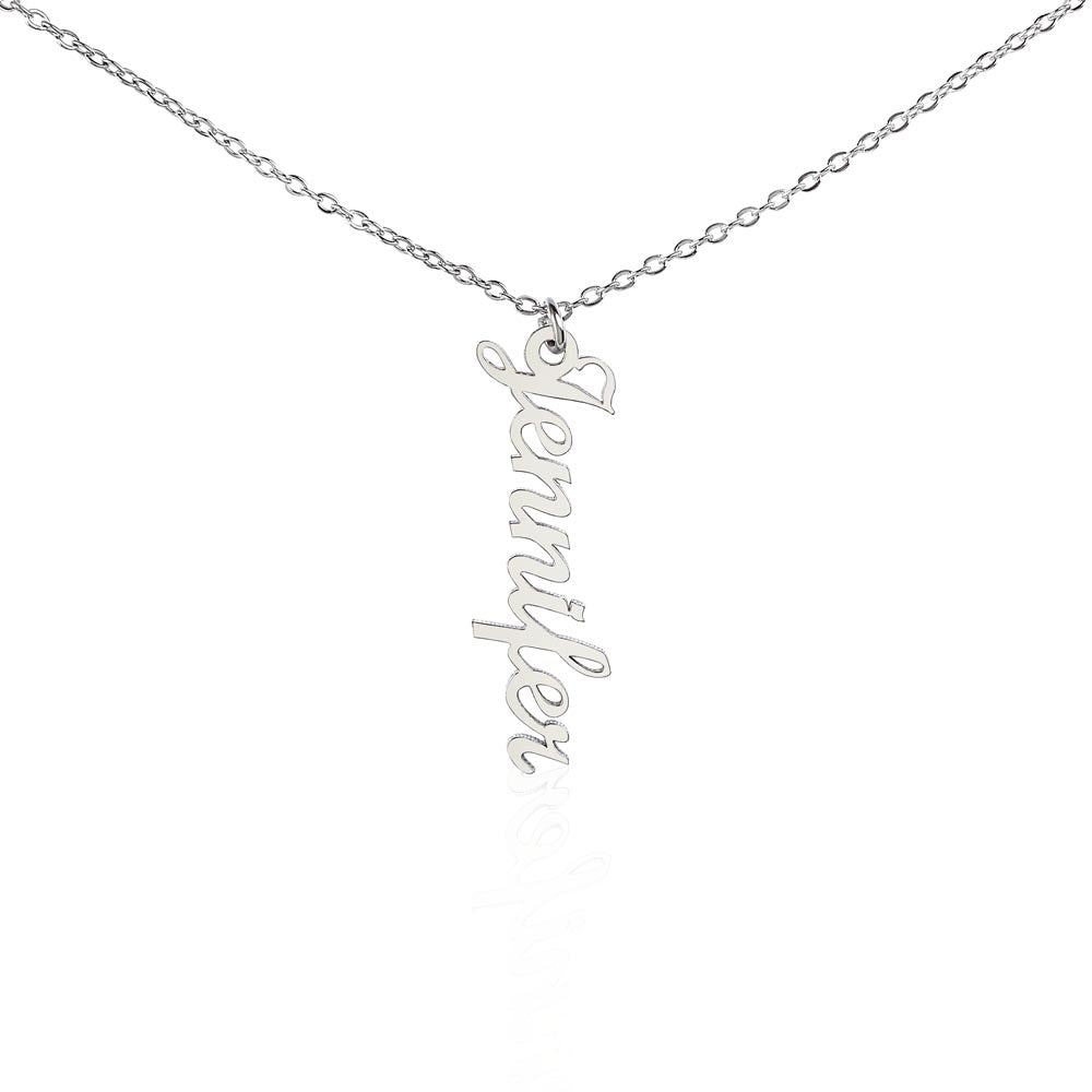 Multi Name Vertical Necklace
