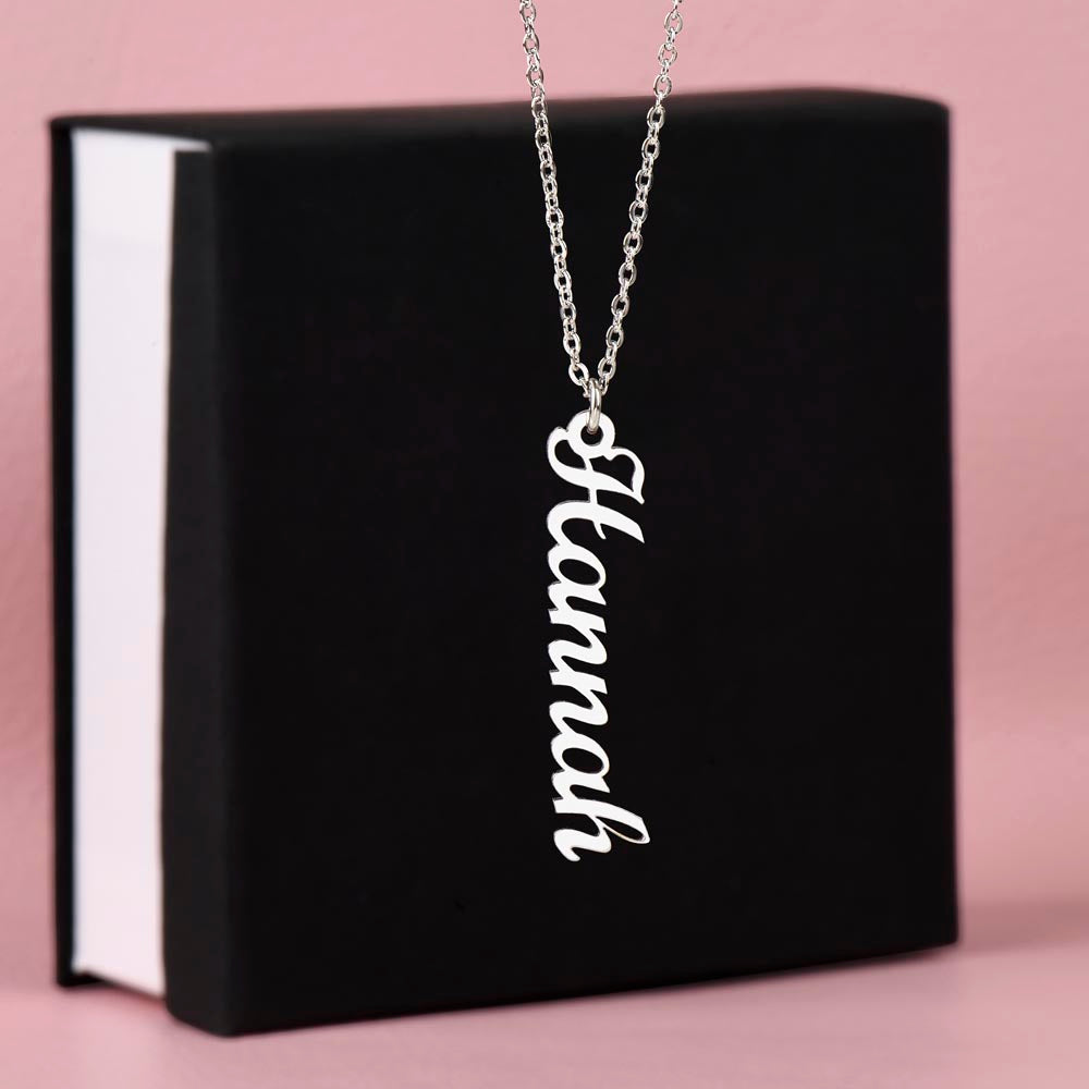 Multi Name Vertical Necklace
