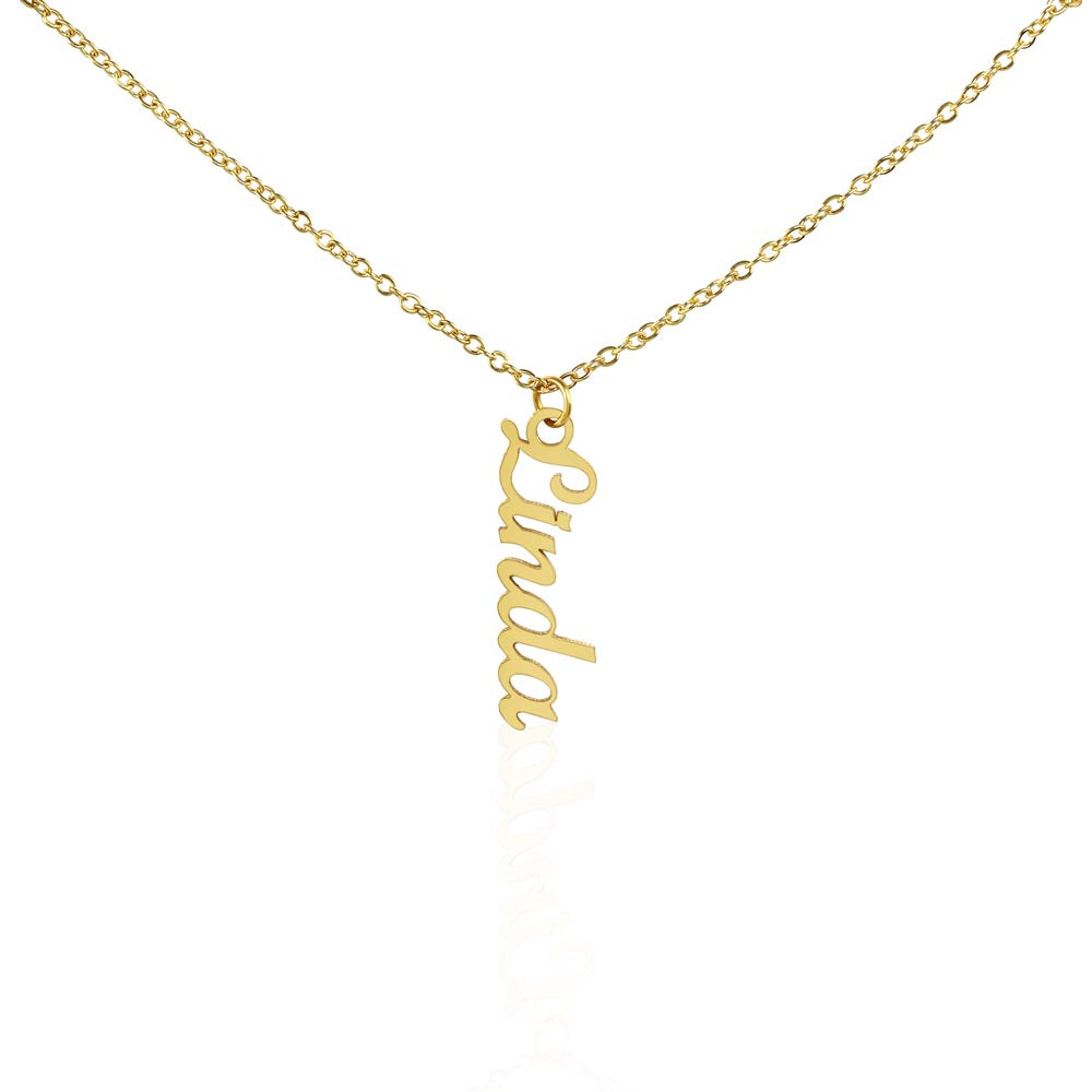 Multi Name Vertical Necklace