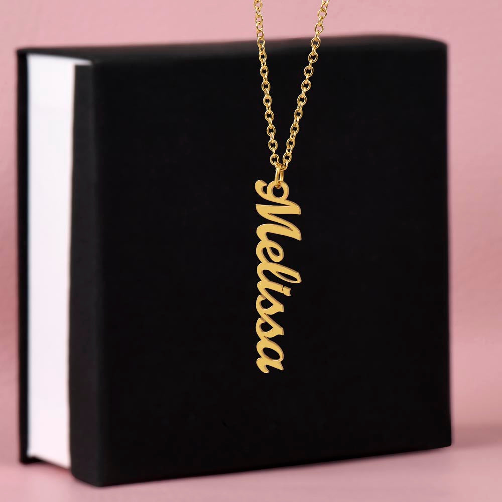 Multi Name Vertical Necklace
