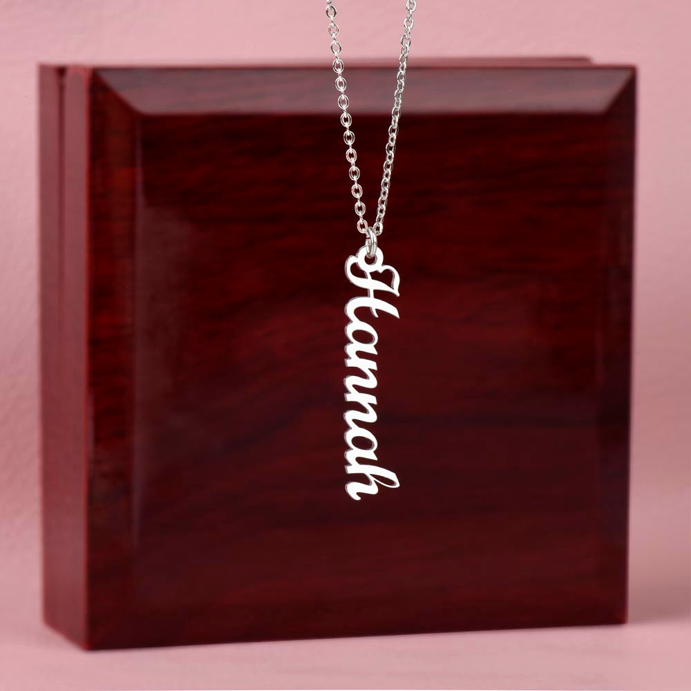 Multi Name Vertical Necklace