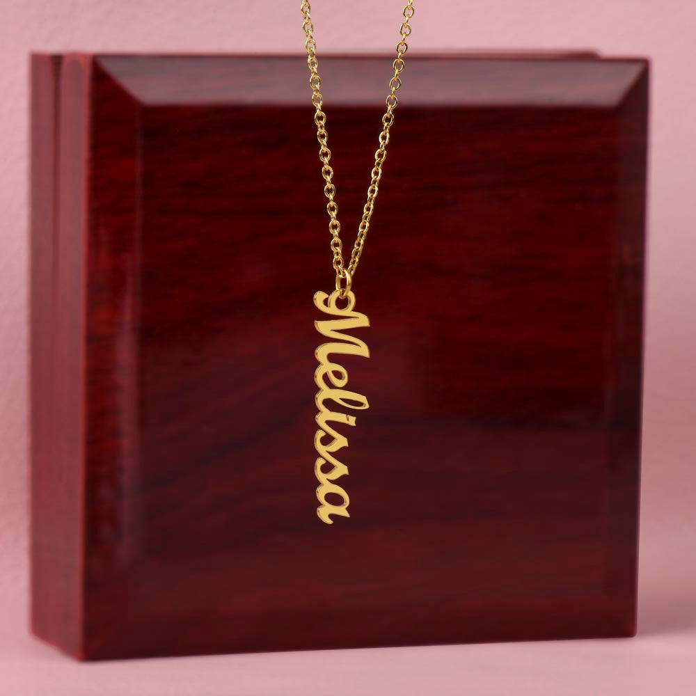 Multi Name Vertical Necklace