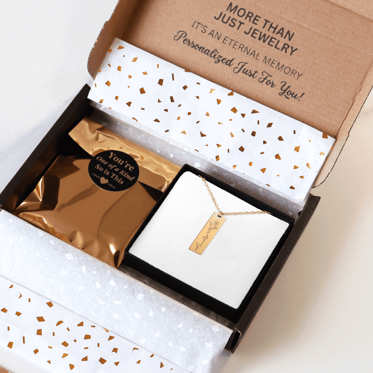 Name & Birthflower Necklace