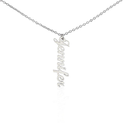 Multi Name Vertical Necklace