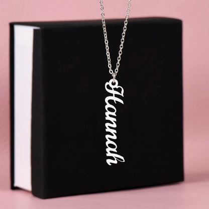 Multi Name Vertical Necklace