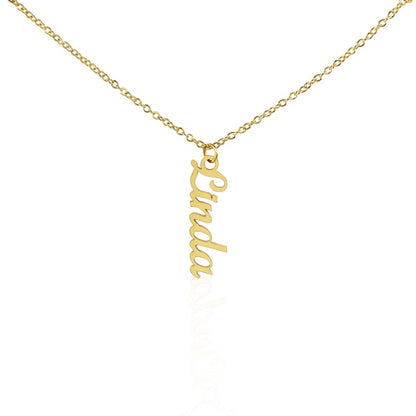 Multi Name Vertical Necklace