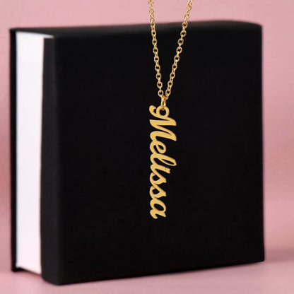 Multi Name Vertical Necklace
