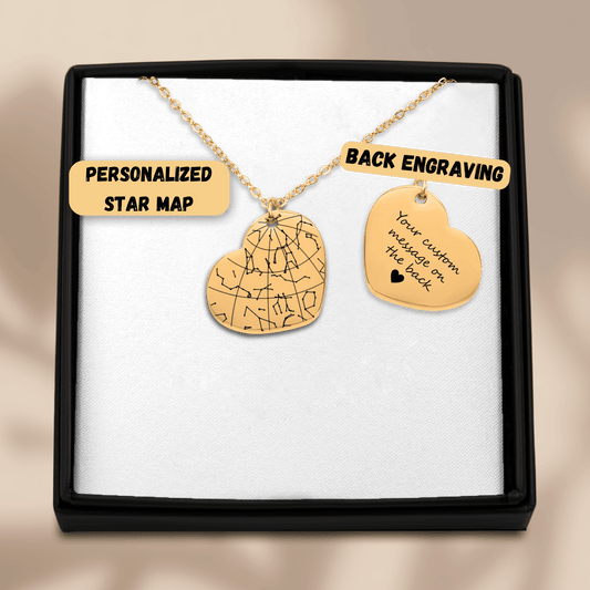 Star Map Heart Necklace